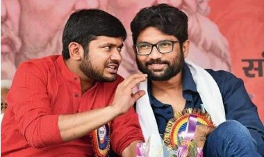 कन्हैया कुमार और गुजरात के निर्दलीय विधायक जिग्नेश मेवानी ने कांग्रेस का दामन थाम ...