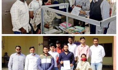 कॉलेजो में प्राइवेट छात्रों के लिए सीट बढ़ाने एनएसयूआई ने दिया ज्ञापन 3 दिनों में मांग पूरी नही होने पर आंदोलन की दी चेतावनी