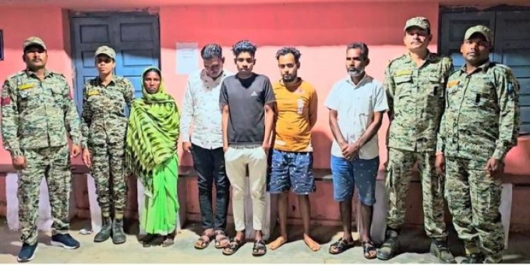 दुष्कर्म के केस में फंसाने की धमकी देकर पैसा वसूलने वाले बड़े गिरोह का पर्दाफाश...महिला संग मिलकर देते थे वारदात को अंजाम, 5 आरोपी गिरफ्तार