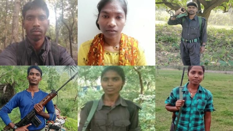 छत्तीसगढ़ बस्तर सुकमा के 6 नक्सलियों ने अपनी जान बचाने के लिए आंध्र प्रदेश पुलिस के सामने किया सरेंडर