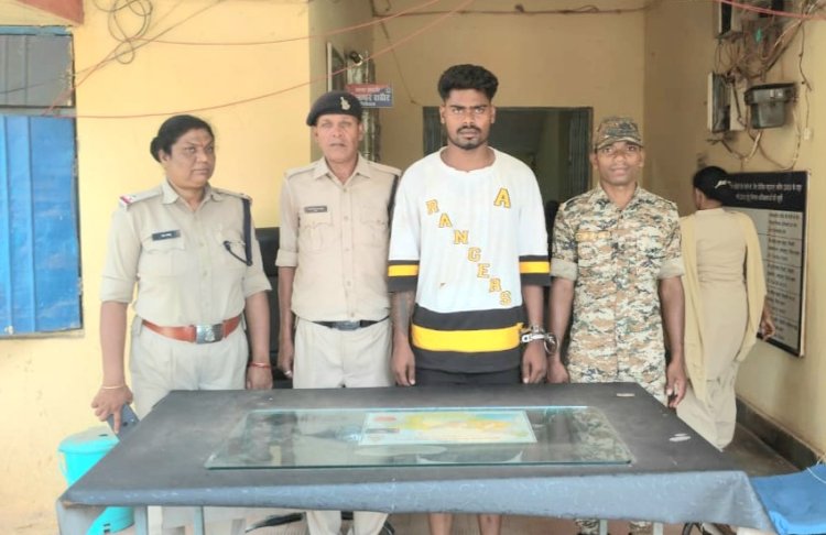 शादी का प्रलोभन देकर नाबालिक से बलात्कार कर फरार होने वाले आरोपी पर बस्तर पुलिस की कार्यवाही