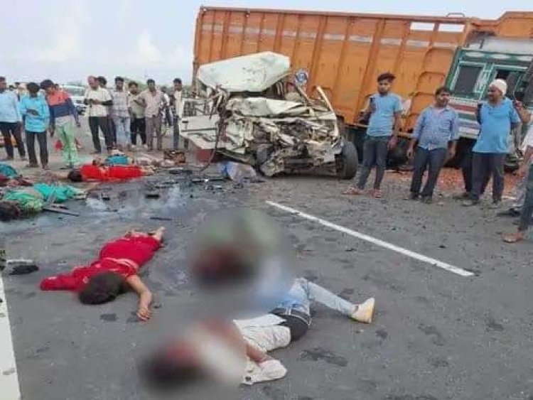 ACCIDENT : तेज रफ्तार का कहर; ट्रक और बोलेरो में जोरदार भिड़ंत, 9 लोगों की दर्दनाक मौत, कई घायल