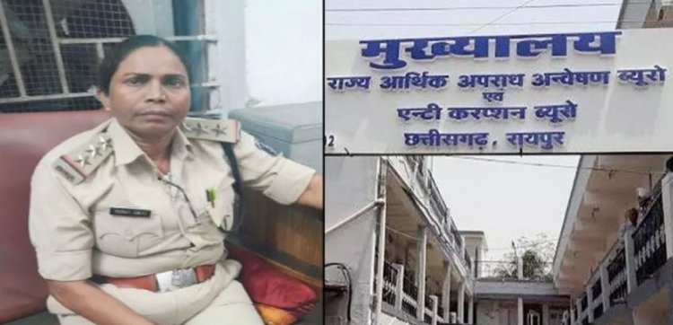 रिश्वत लेते पकड़ी गई महिला टीआई को SSP ने किया सस्पेंड