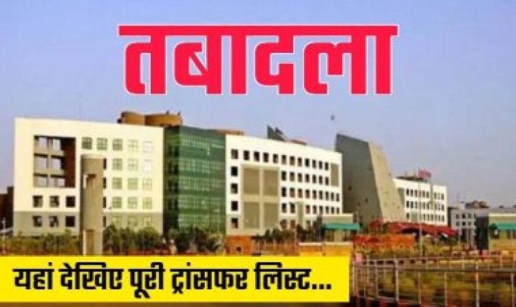 ब्रेकिंग : उच्च शिक्षा विभाग में बड़ा फेरबदल, प्राचार्यों की पदोन्नति, ट्रांसफर और संसोधन सूची जारी, राज्य सरकार ने जारी किया आदेश, देखिये लिस्ट...!!
