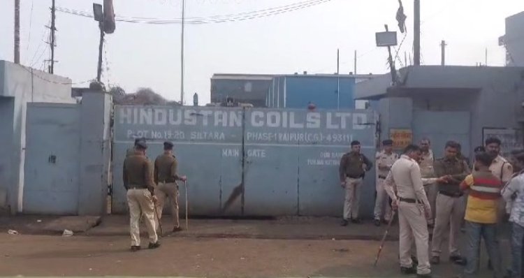 CG : फैक्ट्री में बड़ा हादसा, क्रेन गिरने से दो मजदूरों की मौत