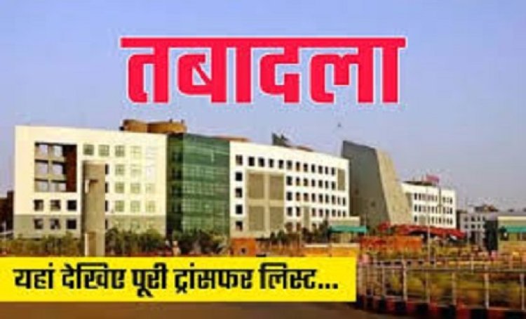 ब्रेकिंग : बड़े पैमाने पर राजस्व निरीक्षक और पटवारियों के हुए तबादले, अपर कलेक्टर ने जारी किया आदेश, देखें लिस्ट…
