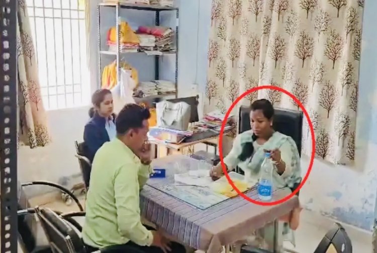 BREAKING : 8000 की रिश्वत लेते पकड़ाई नापतौल महिला अधिकारी, ACB की टीम ने रंगे हाथ पकड़ा
