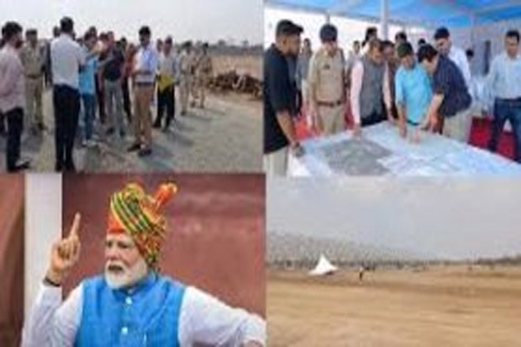 प्रधानमंत्री मोदी 30 मार्च को रहेंगे छत्तीसगढ़ के दौरे पर : 55 एकड़ में बन रहा विशाल सभा स्थल