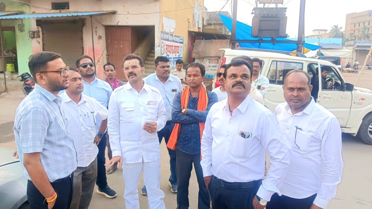 संजय मार्केट मे मिलेगा 5 रुपए में भरपेट भोजन, महापौर आयुक्त ने लिया जायजा